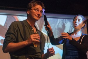 Testing out a violet ray generator, a quack medical device from the 20s, during That Belongs in a Museum